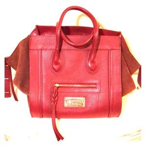 Authentic red Valentino Milano tote